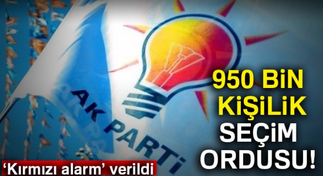 950 bin kişilik seçim ordusu!