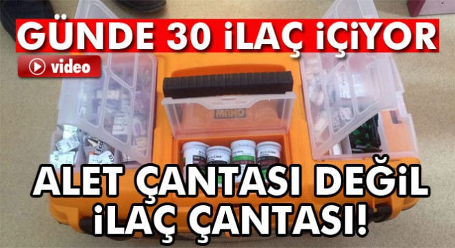 Alet çantası değil, ilaç çantası