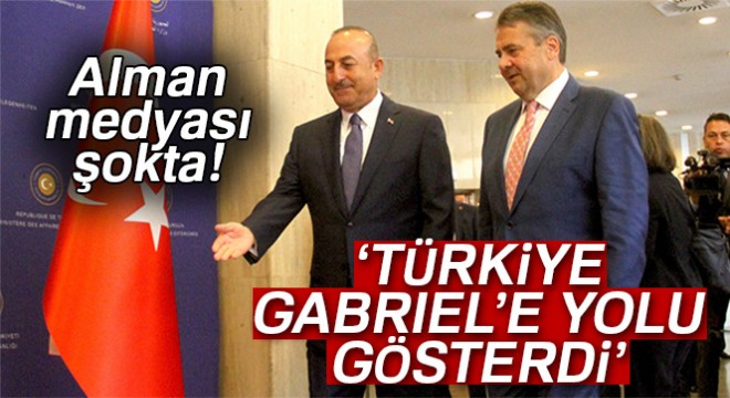 Almanlar şokta!  Türkiye Gabriel e yolu gösterdi 