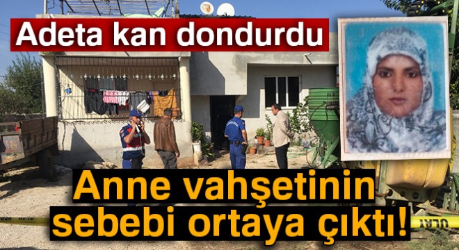 Anne vahşetinin sebebi ortaya çıktı