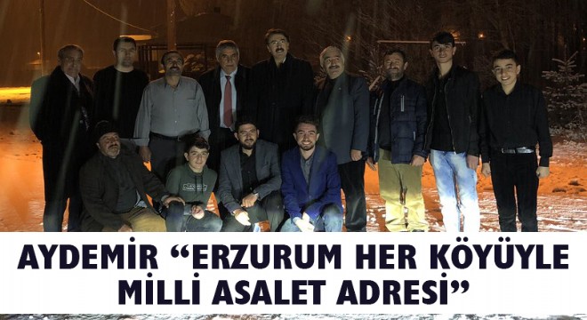 Aydemir “Erzurum her köyüyle milli asalet adresi”