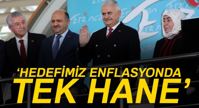 Başbakan Yıldırım: Hedefimiz enflasyonda tek hane