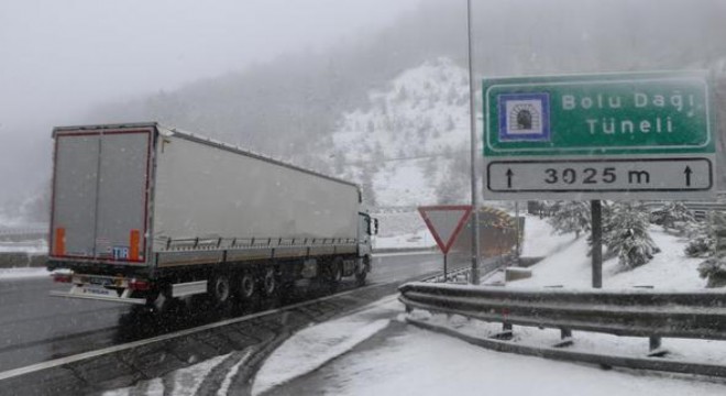 Bolu geçişinde beyaz uyarı