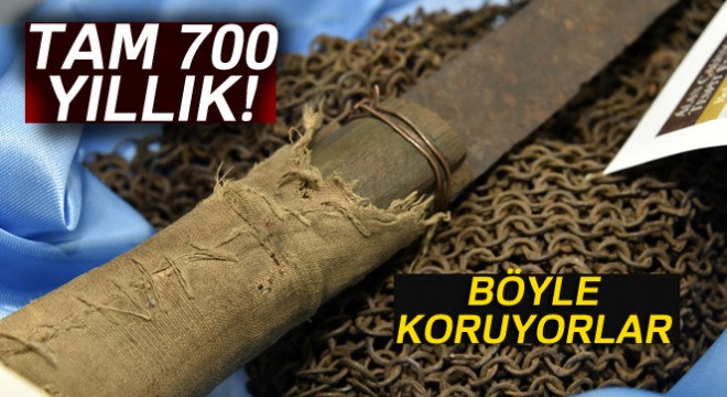 Bu kılıç ve zırh gömleği 700 yıllık