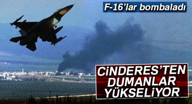 Cinderes ten dumanlar yükseliyor