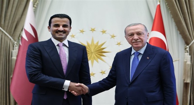 Cumhurbaşkanı Erdoğan, Katar Emiri Şeyh Temim bin Hamed El Sani yi kabul etti