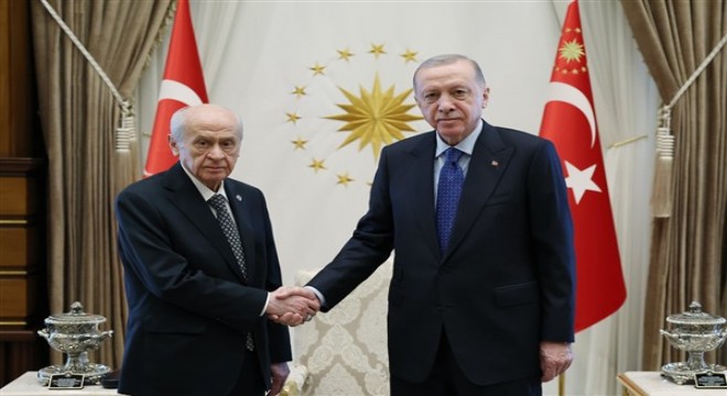 Cumhurbaşkanı Erdoğan, MHP Genel Başkanı Bahçeli’yi kabul etti