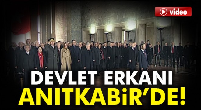 Devlet erkanı Anıtkabir’de