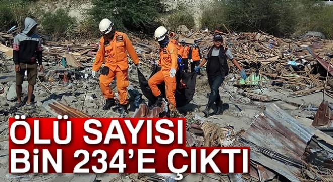 Endonezya da ölü sayısı bin 234 e çıktı