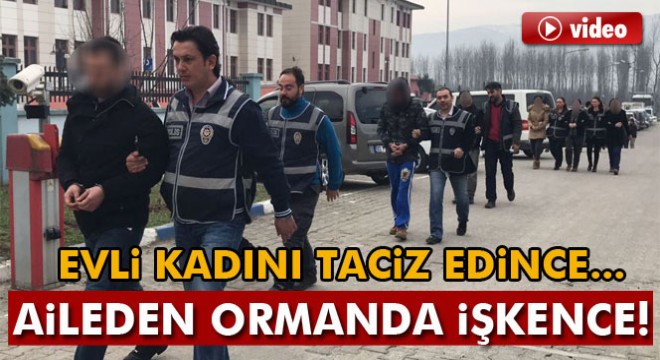 Evli kadını sosyal medyadan rahatsız eden şahsa ormanda işkence