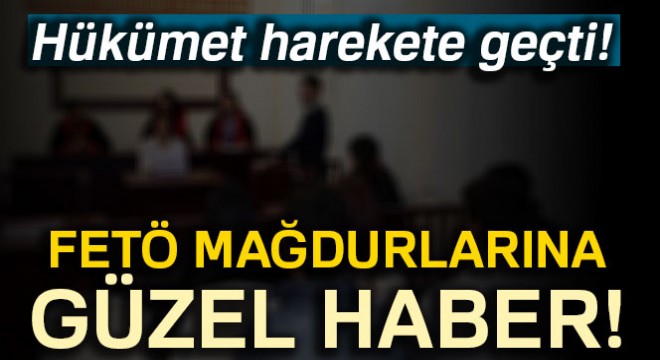 FETÖ mağdurlarına sicil temizliği