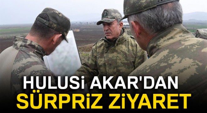 Hulusi Akar dan sürpriz ziyaret: Kara ve Hava Kuvvetleri Komutanları ile beraber...