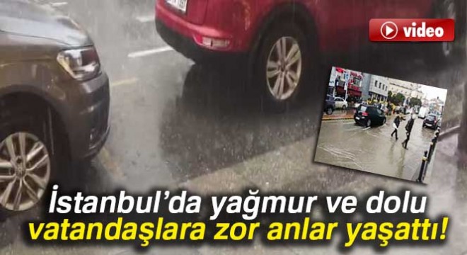 İstanbul da dolu etkili oldu