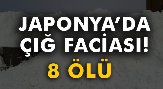 Japonya’da çığ: 8 ölü