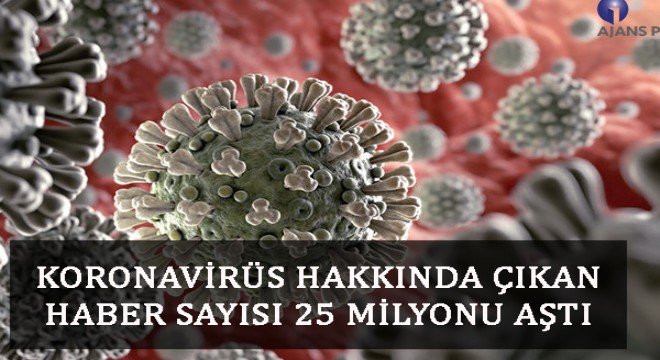 Koronavirüs hakkında çıkan haber sayısı 25 milyonu aştı