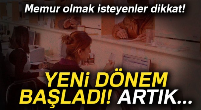 Mahalli İdarelere Memur Personel Alımı nda yeni düzenleme