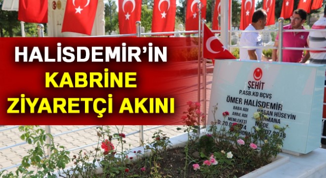 Ömer Halisdemir’in kabrine ziyaretçi akını