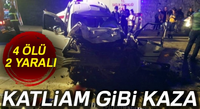 Ordu’da trafik kazası: 4 ölü, 2 yaralı