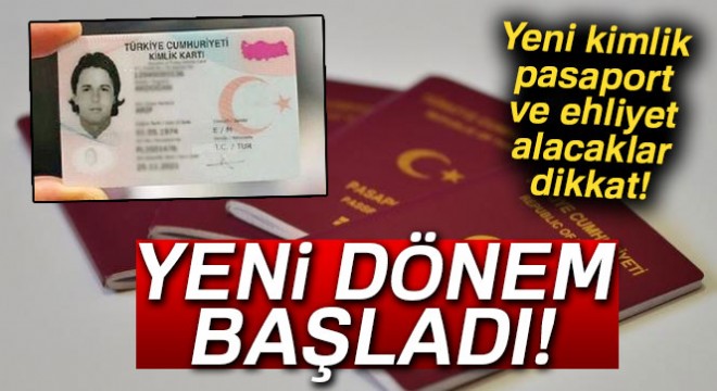 Pasaport ve sürücü belgeleri artık nüfus müdürlüklerinden alınacak