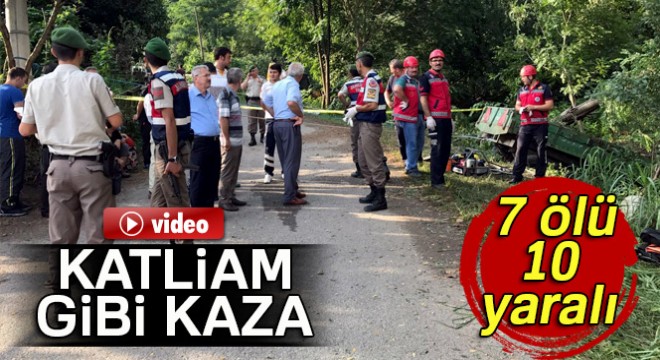 Sakarya Hendek te feci kaza: 7 ölü 10 yaralı