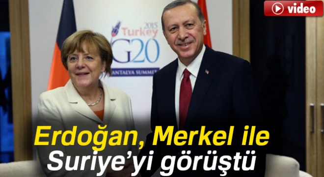 Son dakika haberleri! Cumhurbaşkanı Erdoğan Almanya Başbakanı Merkel ile görüştü