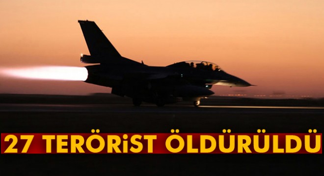 TSK:  27 DEAŞ terör mensubu etkisiz hale getirilmiştir 