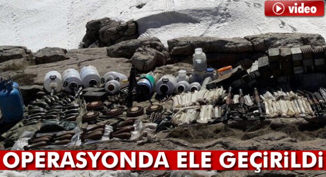 TSK: Şırnak’ta çok sayıda silah, mühimmat ve yaşam malzemesi ele geçirildi