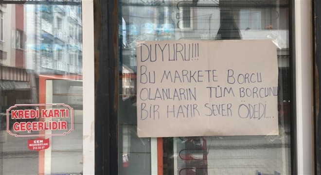 Turgutlu da vatandaşların bakkal borçları ödendi