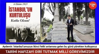 Aydemir: İstanbul’umuzun ikinci fethi anlamına gelen bu günü yürekten kutluyoruz