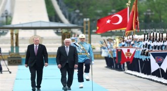 Cumhurbaşkanı Erdoğan, Almanya Cumhurbaşkanı Steinmeier’i resmi törenle karşıladı